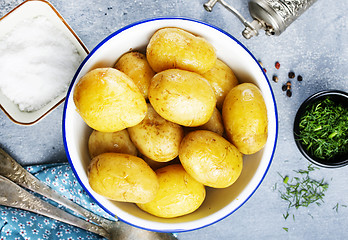 Image showing boiled potato