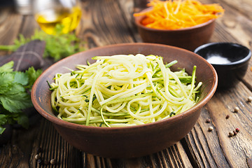 Image showing Zucchini noodles 