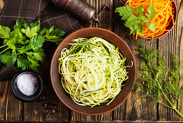 Image showing Zucchini noodles 