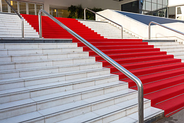 Image showing Red Carpet Stairs Day