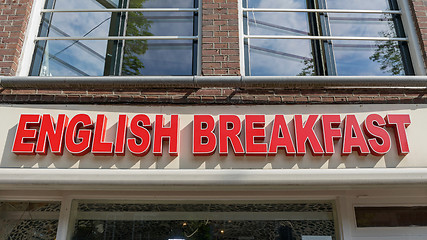 Image showing English Breakfast