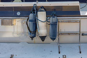 Image showing Boat Fenders Yacht