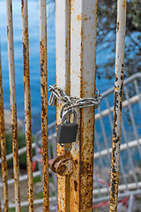 Image showing Padlock and Chain
