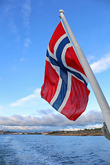 Image showing Norwegian Flag Sea