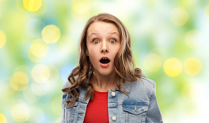 Image showing surprised or shocked teenage girl