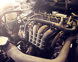 Image showing car engine close up