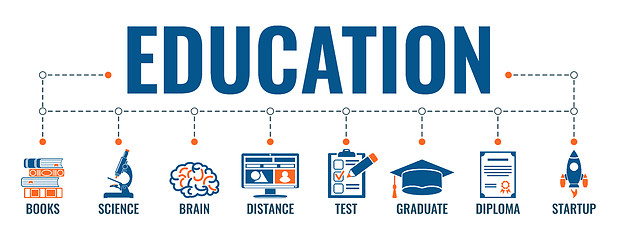 Image showing Online Distance Education Banner