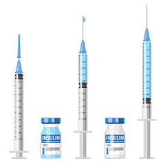 Image showing Diabetes Insulin Syringe and Vial