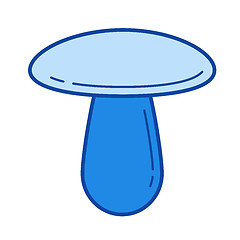 Image showing Cep mushroom line icon.