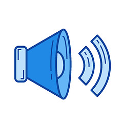 Image showing Megaphone line icon.