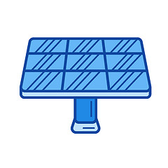 Image showing Solar panel line icon.