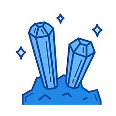 Image showing Mineral industry line icon.