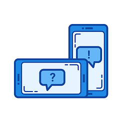 Image showing Student chat line icon.