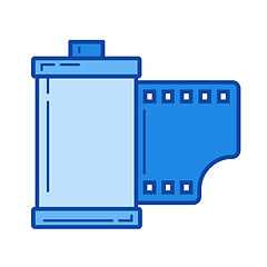 Image showing Film cartridge line icon.