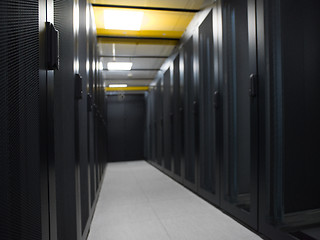 Image showing modern server room