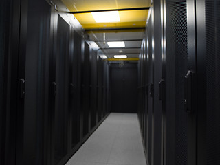 Image showing modern server room