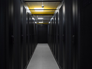 Image showing modern server room