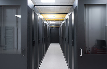 Image showing modern server room