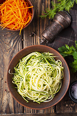 Image showing Zucchini noodles 