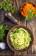 Image showing Zucchini noodles 