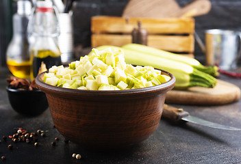 Image showing green zucchini