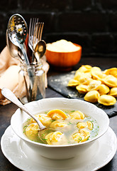 Image showing Boiled dumplings