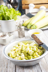 Image showing green zucchini