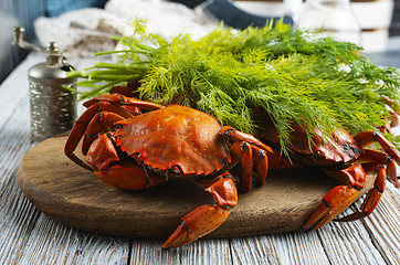 Image showing boiled crab