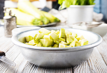 Image showing green zucchini