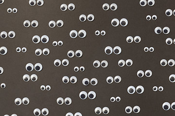 Image showing Pattern from Googly eyes of different sizes.