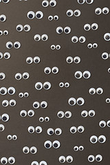 Image showing Plastic Googly eyes background for toys and dolls.