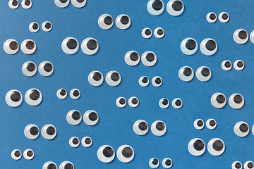 Image showing Googly plastic eyes for made craft toys.