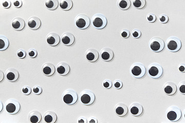 Image showing Horizontal pattern from plastic Googly eyes.