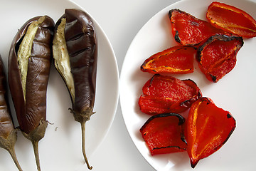 Image showing Barbecued Fresh Vegetables