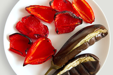 Image showing Barbecued Fresh Vegetables