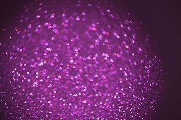 Image showing Purple abstract background with bokeh