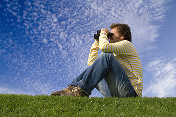 Image showing enjoying and observe the nature