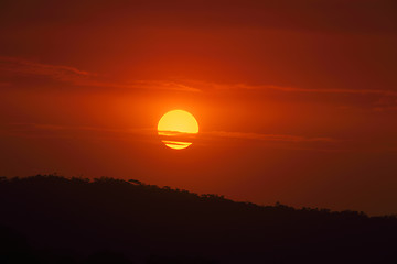 Image showing Sunset Bermagui Australia