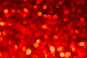 Image showing Red abstract background with bokeh