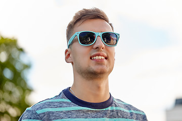 Image showing portrait of man in sunglasses in summer outdoors