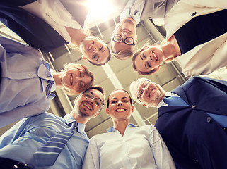 Image showing business people in circle at office