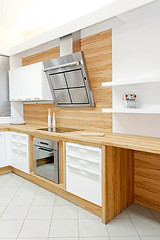 Image showing Wooden kitchen