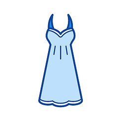 Image showing Sundress line icon.