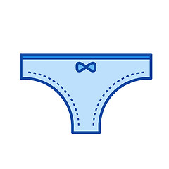 Image showing Thong pantie line icon.