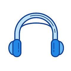 Image showing Headphone line icon.