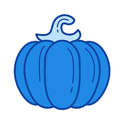 Image showing Pumpkin line icon.