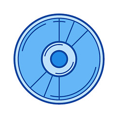 Image showing Film reel line icon.