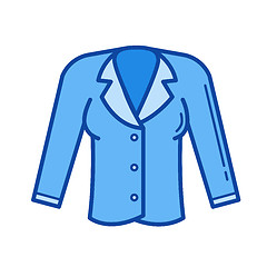 Image showing Jacket line icon.