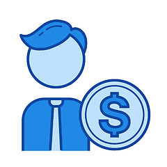 Image showing Accountant line icon.