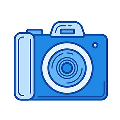 Image showing Photocamera line icon.
